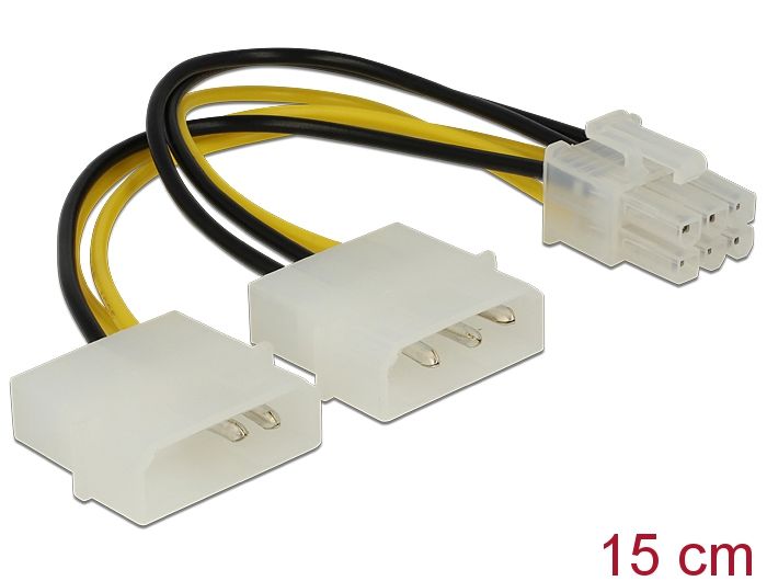 Delock Power cable for PCI Express Card 15 cm