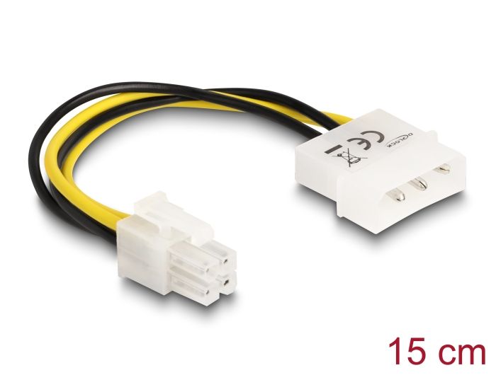 Delock Cable P4 male to Molex 4 pin male