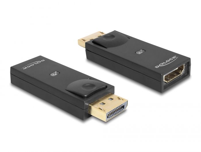 Delock Adapter DisplayPort 1.1 muški &gt; HDMI ženski pasivni crno