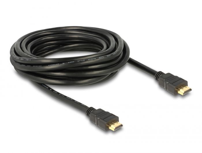 Delock Kabel High Speed HDMI s Ethernetom – HDMI A muški &gt; HDMI A muški 4K 5 m