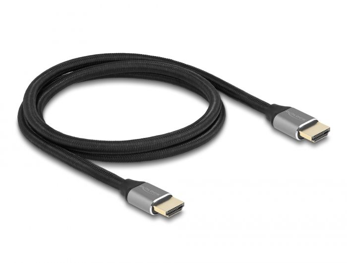 Delock Ultra brzi HDMI kabel 48 Gbps 8K 60 Hz siv 1 m certificiran