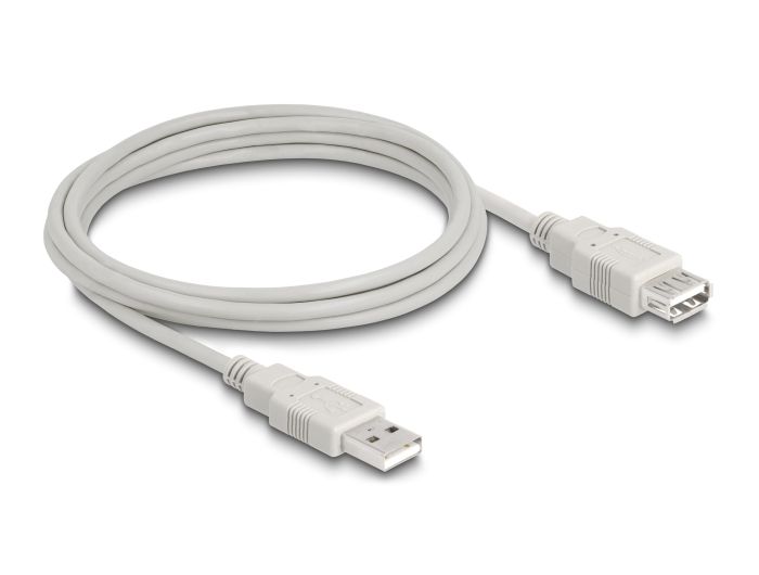 Delock Extension cable USB 2.0 Type-A male to USB 2.0 Type-A female 3 m beige