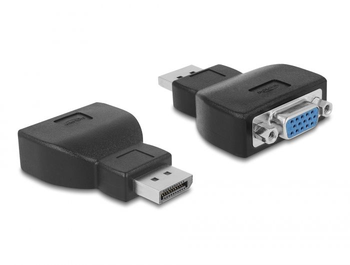 Delock Adapter DisplayPort 1.2 muški &gt; VGA ženski crno
