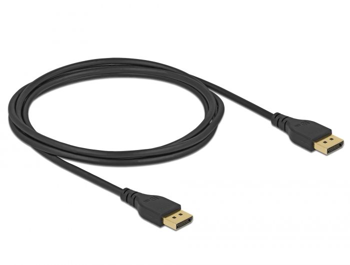 Delock DisplayPort kabel 8K 60 Hz 2 m DP 8K certificiran bez spojnice