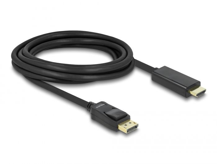 Delock DisplayPort 1.1 kabel muški &gt; High Speed HDMI-A muški pasivni 3 m crno
