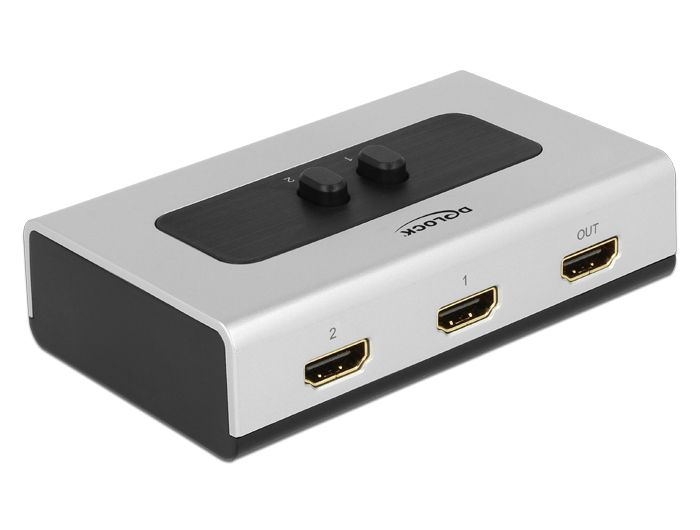 Delock Priručnik za dvosmjerni 4K HDMI preklopnik s 2 ulaza