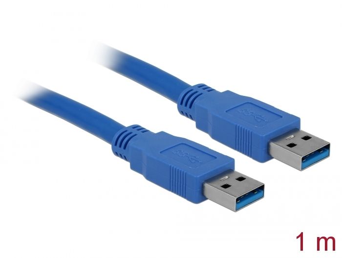 Delock Kabel USB 3.0 Tipa-A muški &gt; USB 3.0 Tipa-A muški 1 m plava