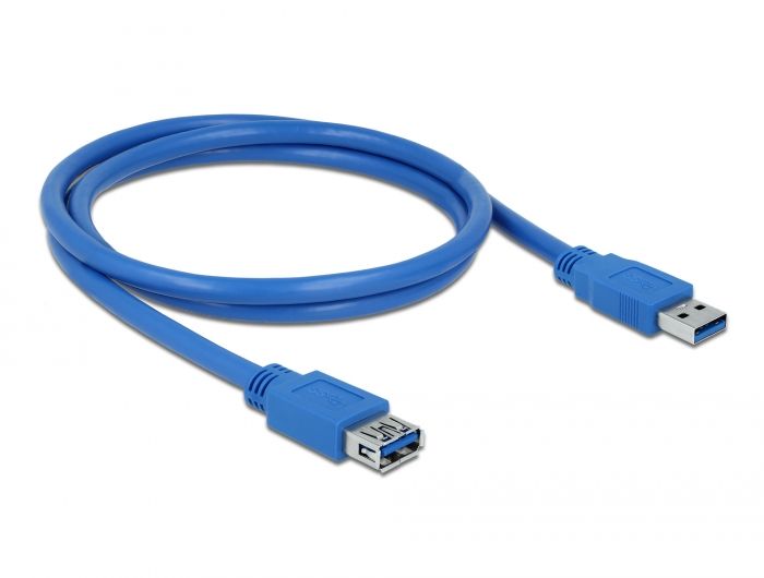 Delock Produžni kabel USB 3.0 Tipa-A muški &gt; USB 3.0 Tipa-A ženski 1 m plava