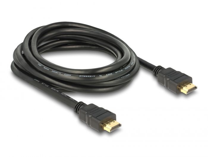Delock Kabel High Speed HDMI s Ethernetom – HDMI A muški &gt; HDMI A muški 4K 3 m