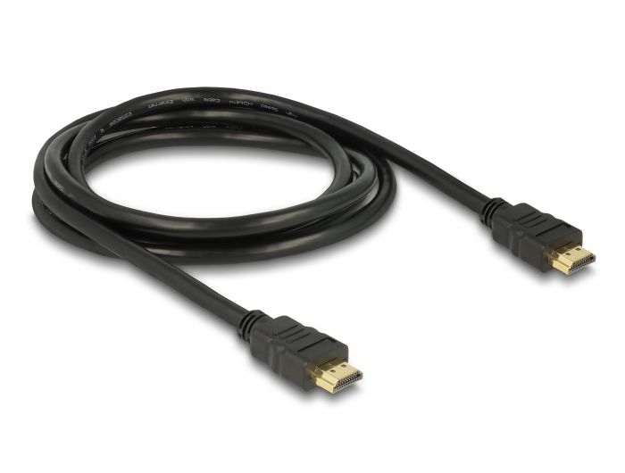 Delock Kabel High Speed HDMI s Ethernetom – HDMI A muški &gt; HDMI A muški 4K 2,0 m