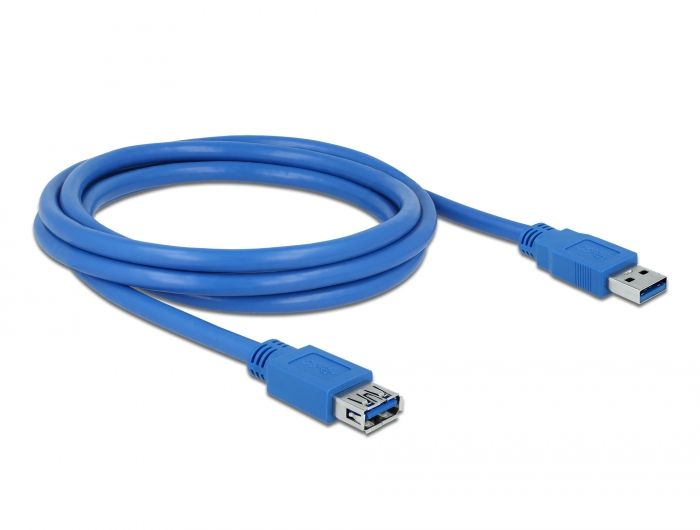 Delock Produžni kabel USB 3.0 Tipa-A muški &gt; USB 3.0 Tipa-A ženski 2 m plava