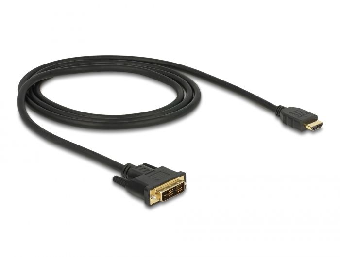 Delock HDMI na DVI 18+1 kabel dvosmjerni 1 m