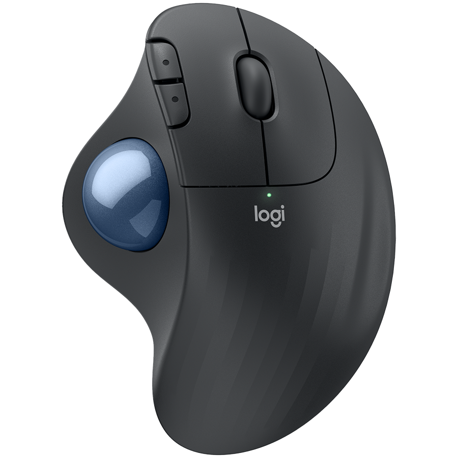 LOGITECH ERGO M575S Wireless Trackball - GRAPHITE+BLUE BALL - BT