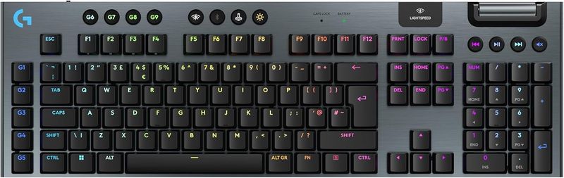 LOGITECH G915 X LIGHTSPEED Wireless Gaming Keyboard - BLACK - US INT&#39;L - 2.4GHZ/BT - EMEA28i-935 - LINEAR