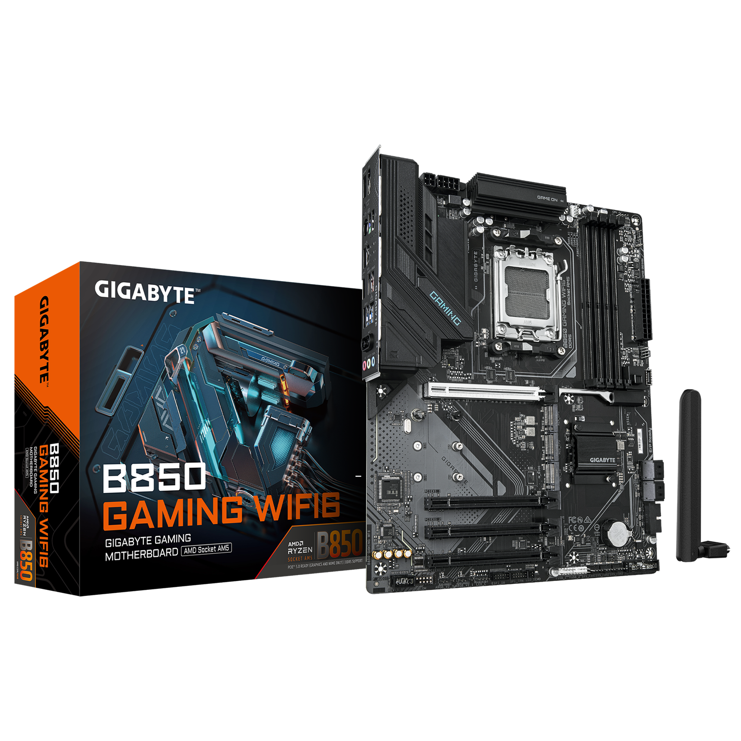 Gigabyte Mainboard Desktop B850 GAMING WIFI6(AM5, 4x DDR5, ATX