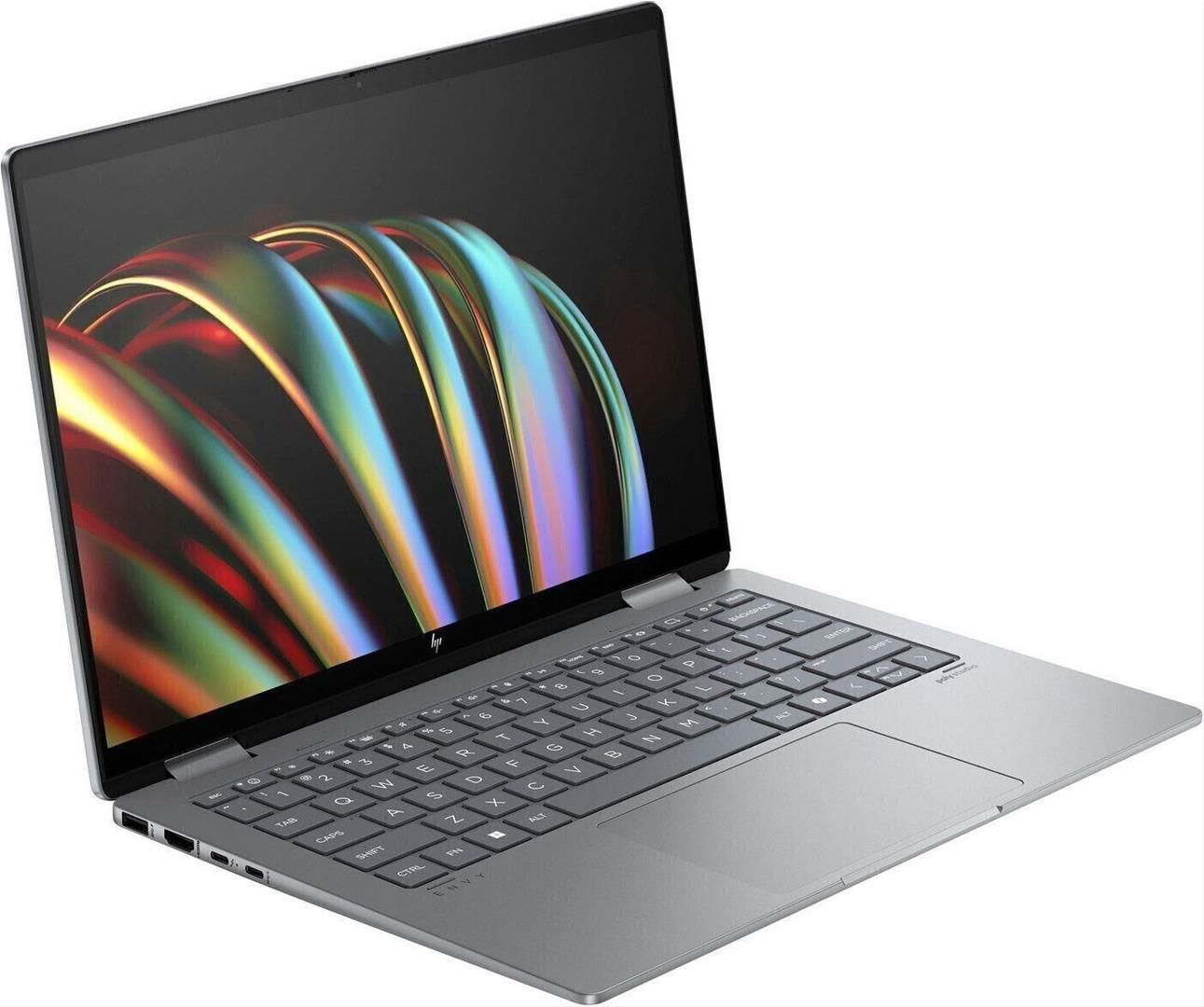 HP ENVY x360 14-fc0001nn, W11H,Ultra7 155U, 4.8 GHz, Core 12, 32 GB, 14&quot; Touch OLED,SSD1TB,Intel Graphics,Wi-Fi 6E,BT 5.3, 1.39 kg, 5Mpix+IR ,Boja Siva,BL,HDMI,1xThunderbolt 4,2xUSB Type-A SS 10 Gbit/