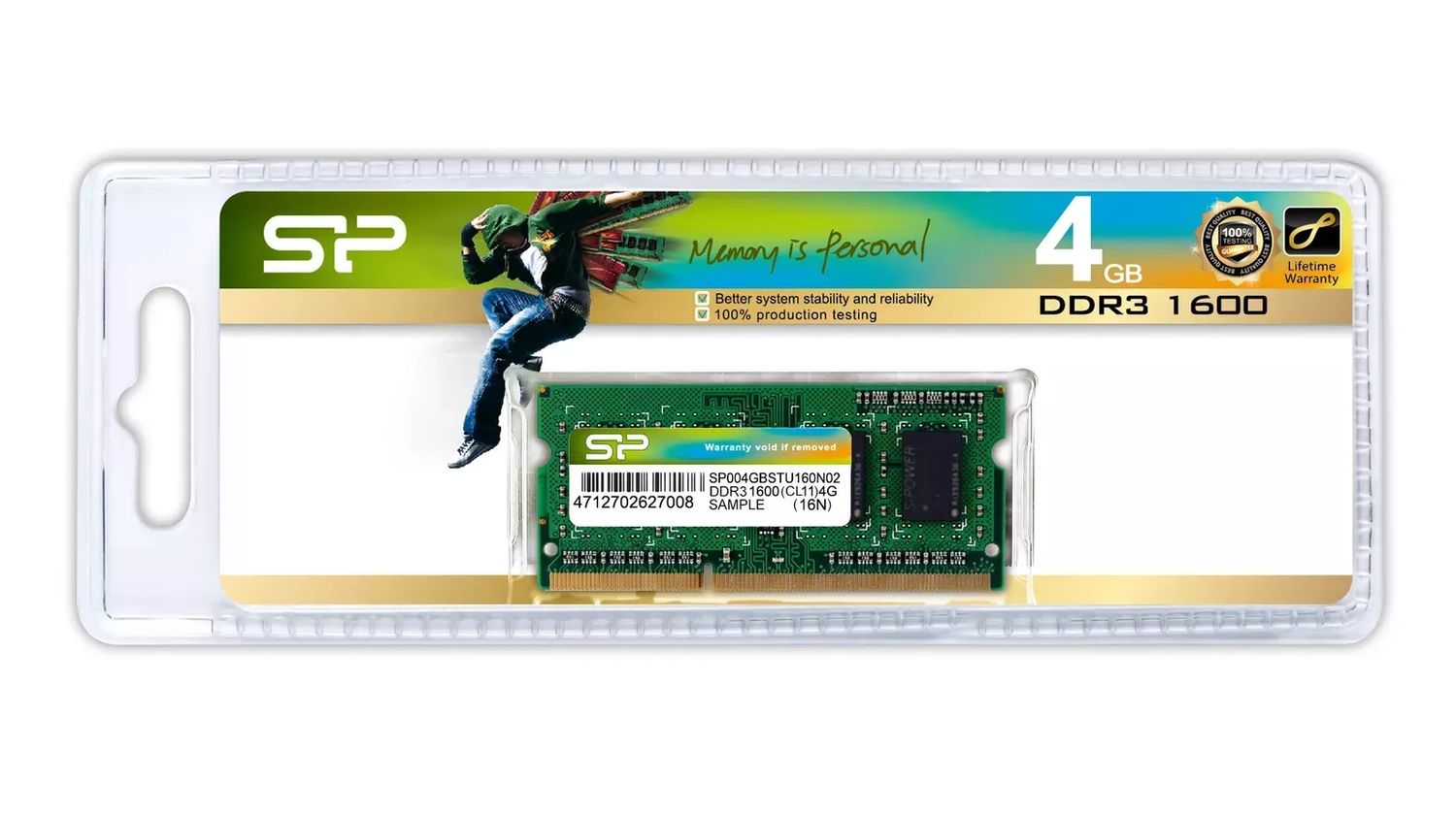 SILICON POWER DDR3 4GB 1600MHz CL11 SO-DIMM 1.5V