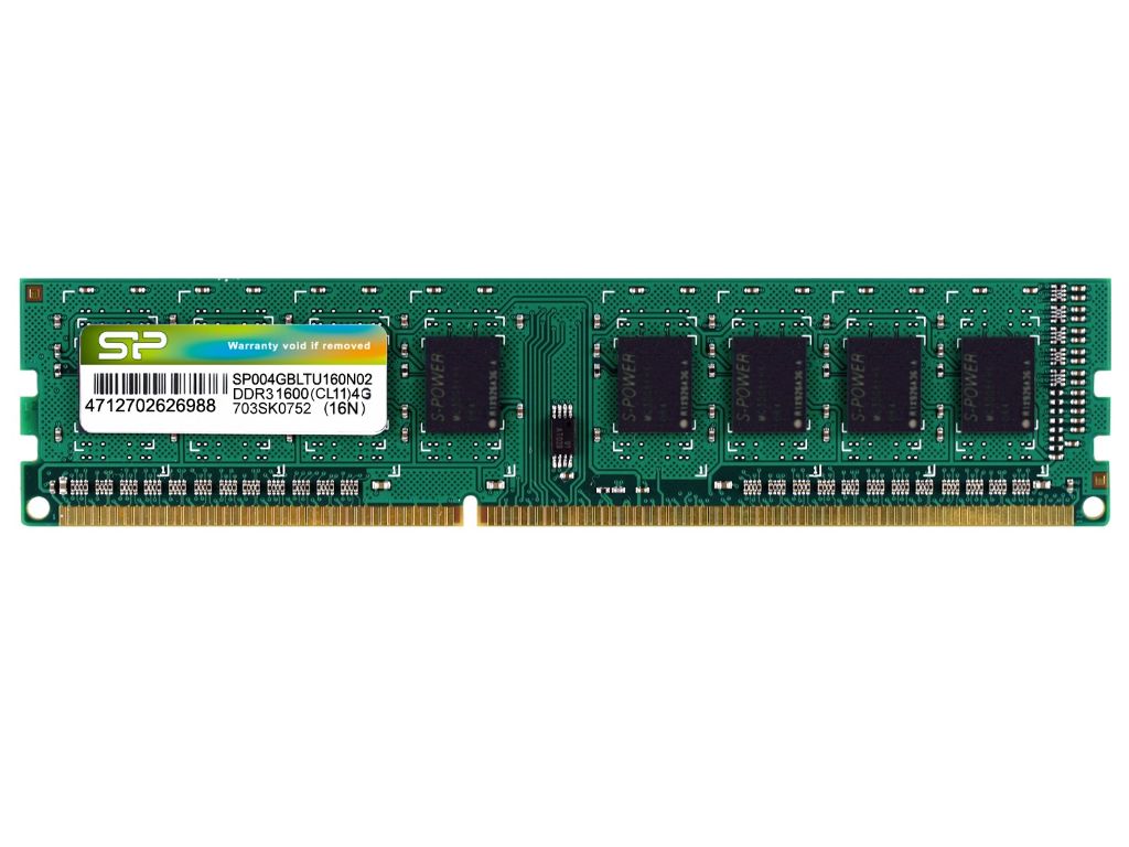 SILICON POWER DDR3L 4GB 1600MHz CL11 DIMM 1.35V Low Voltage