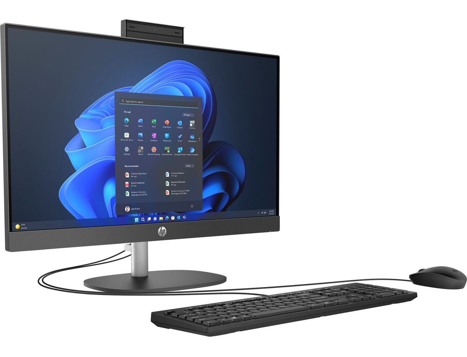 HP ProOne 245 G10 23,8&#39;&#39;,IPS,FHD,DOS, Ryzen 3 7320U, 8 GB DDR4-6400, 512 GB NVMe SSD, AMD Radeon 610M, USB Type-C 5Gbps,2xUSB Type-A 5Gbps,2xUSB 2.0,HDMI,RJ-45, tipkovnica+miš, boja crna, 3y