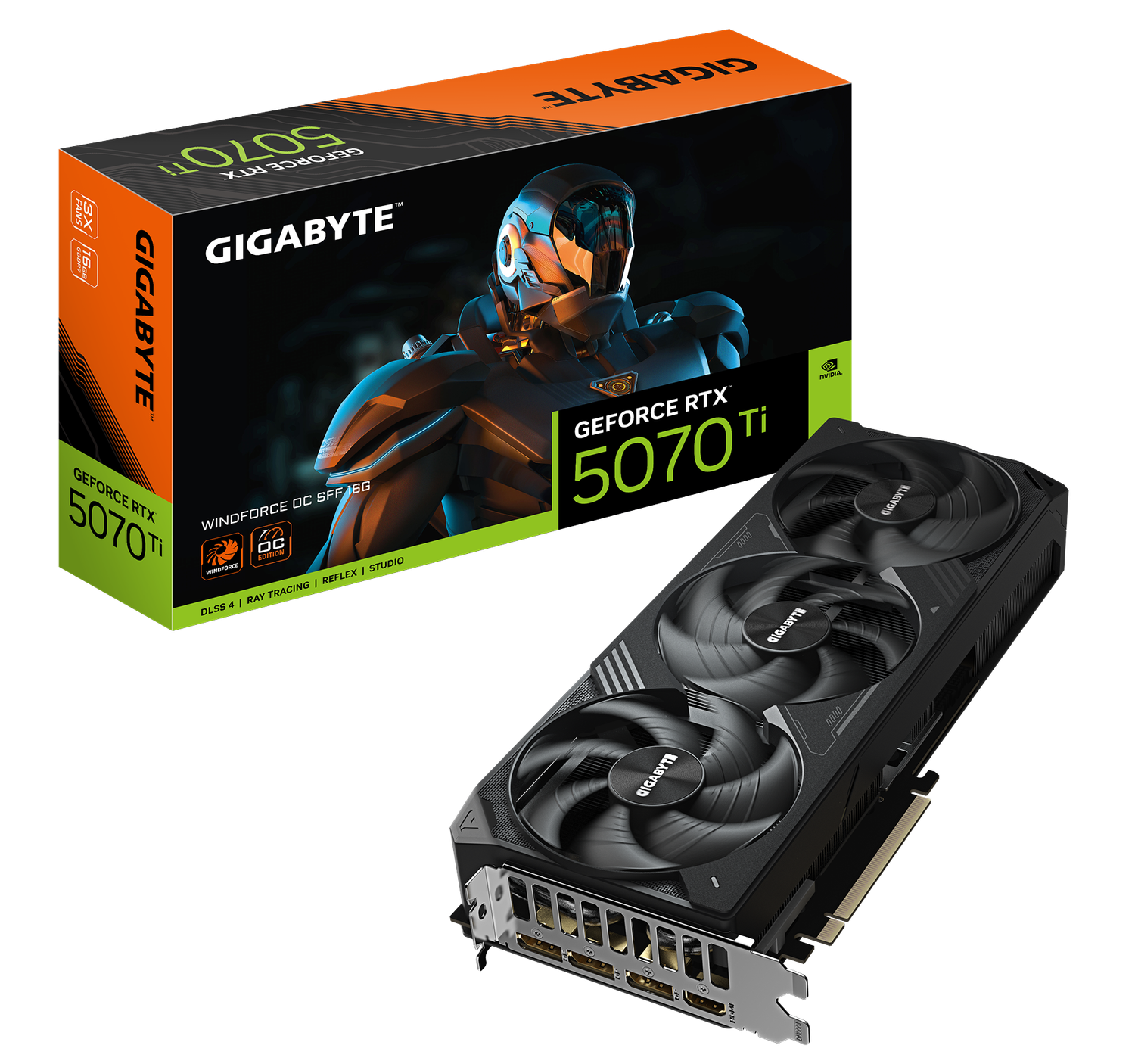 Gigabyte GeForce RTX 5070 Ti Windforce OC SFF 16G, 16GB GDDR7