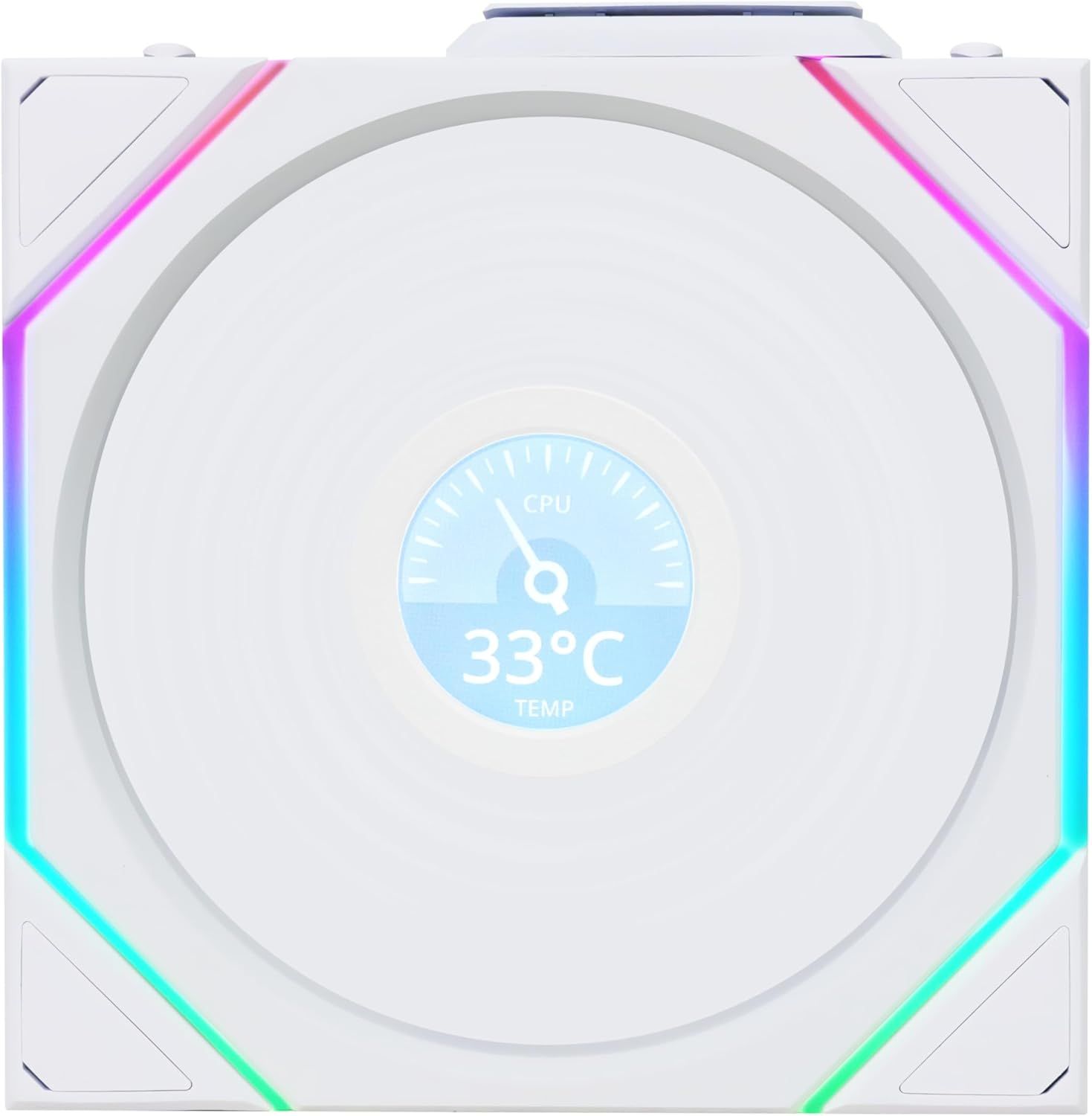 Lian Li UNI FAN TL Wireless LCD 120 Reverse Blade ARGB PWM 120mm, white