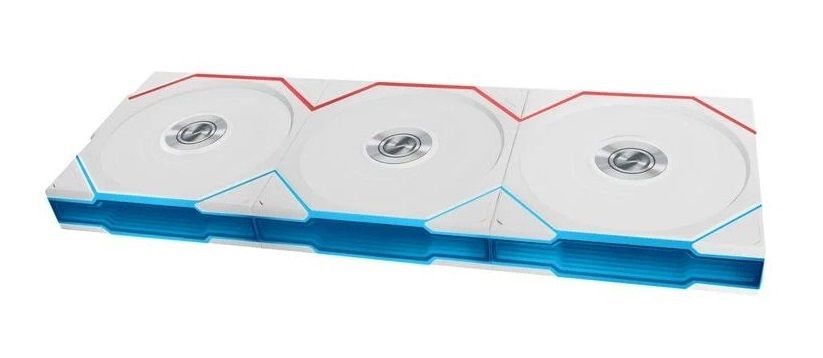 Lian Li UNI FAN TL Wireless 120 ARGB PWM 120mm, 3 Pack + Controller, White