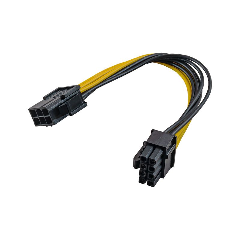 Akyga adapter PCI Express 6-pin M/ 6+2-pin F AK-CA-07