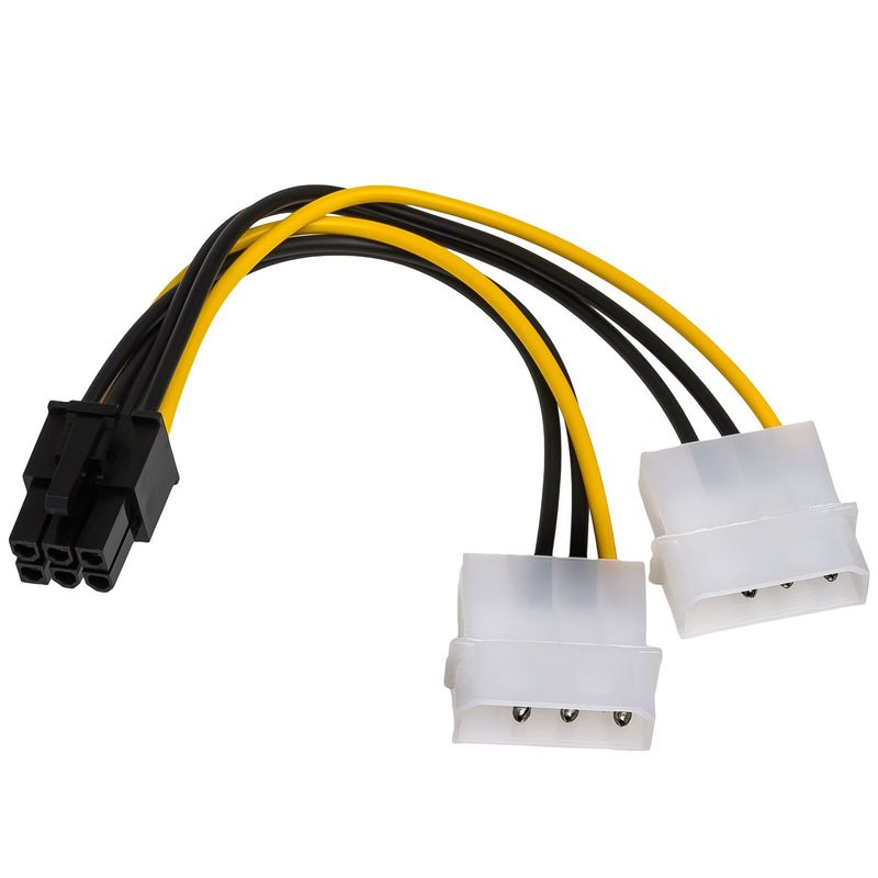 Akyga adapter 2x Molex/PCI-Express 6-pin AK-CA-13