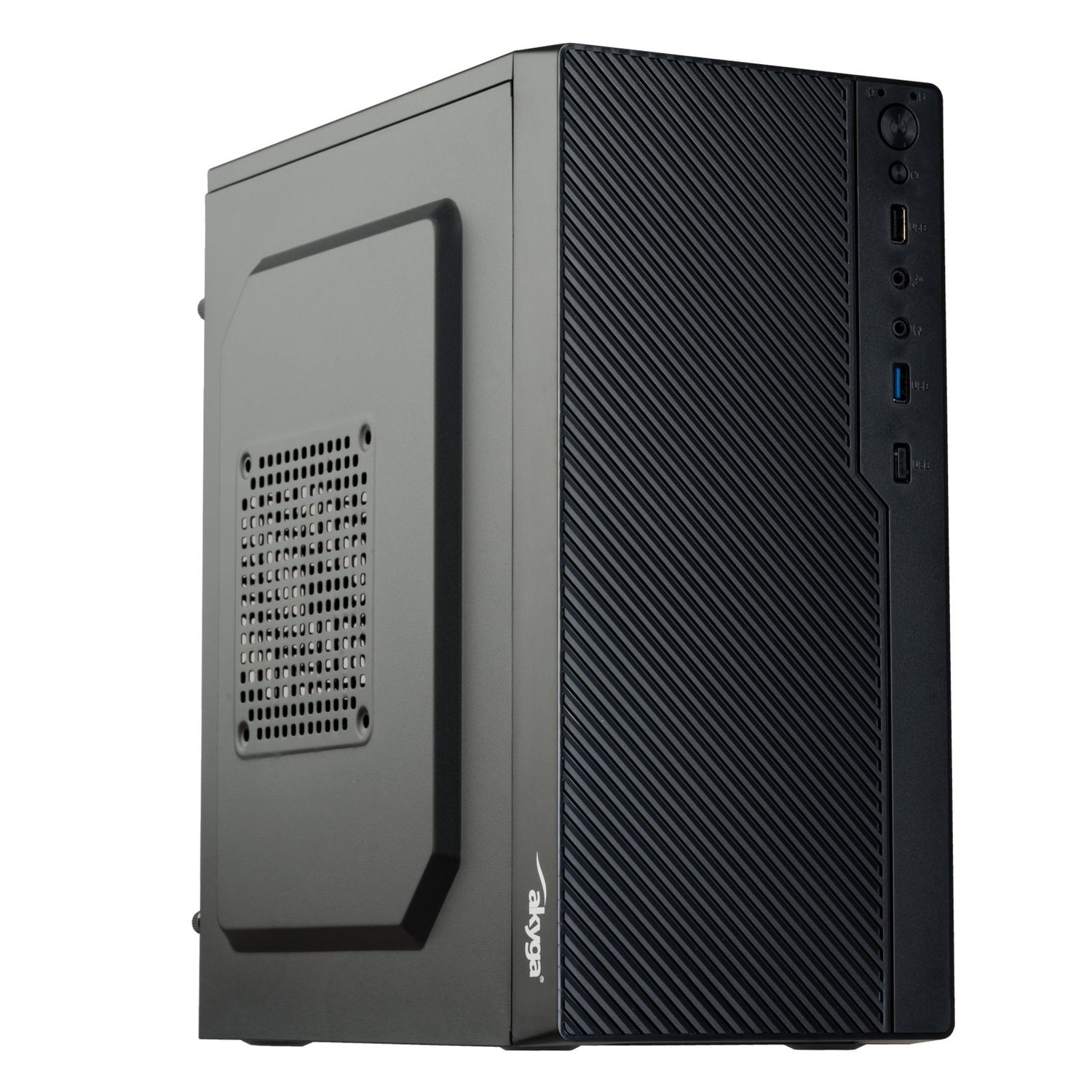 Case mATX Akyga AK36BK 1x USB 3.0 black w/o PSU