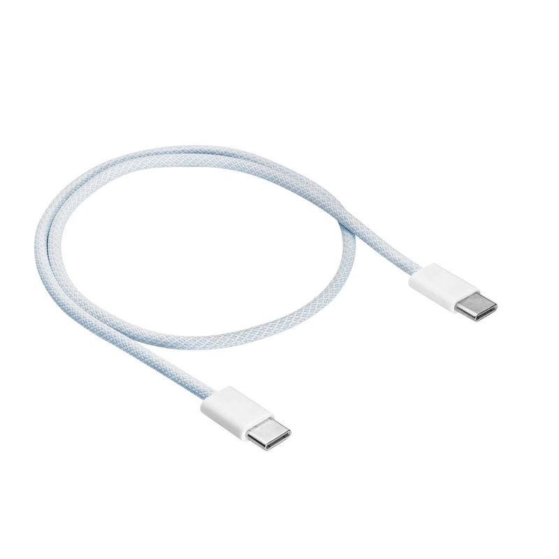 Cable USB Akyga AK-USB-51 USB type C (m) / USB type C (m) for iPhone 15 Braided ver. 2.0 60W 1m