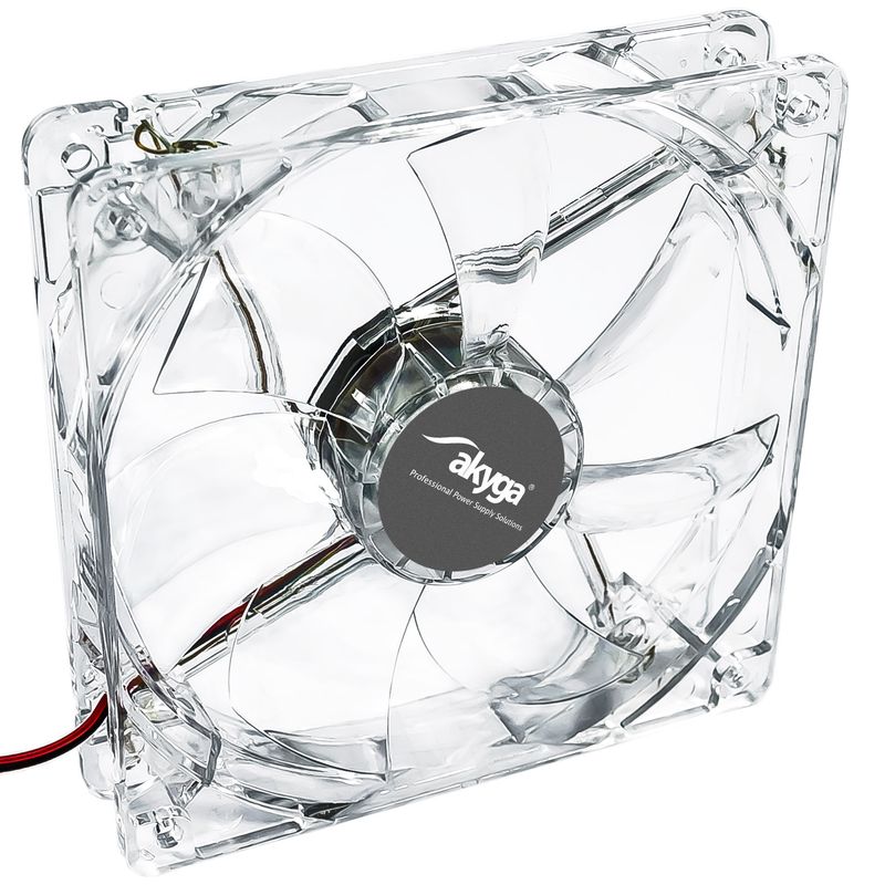 System fan Akyga AW-12A-BR 120mm 4 LED red Molex