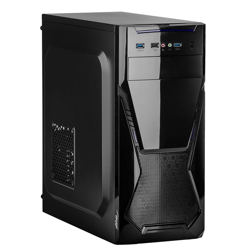 Case Midi ATX Akyga AK13BK 2x USB 3.0 black w/o PSU