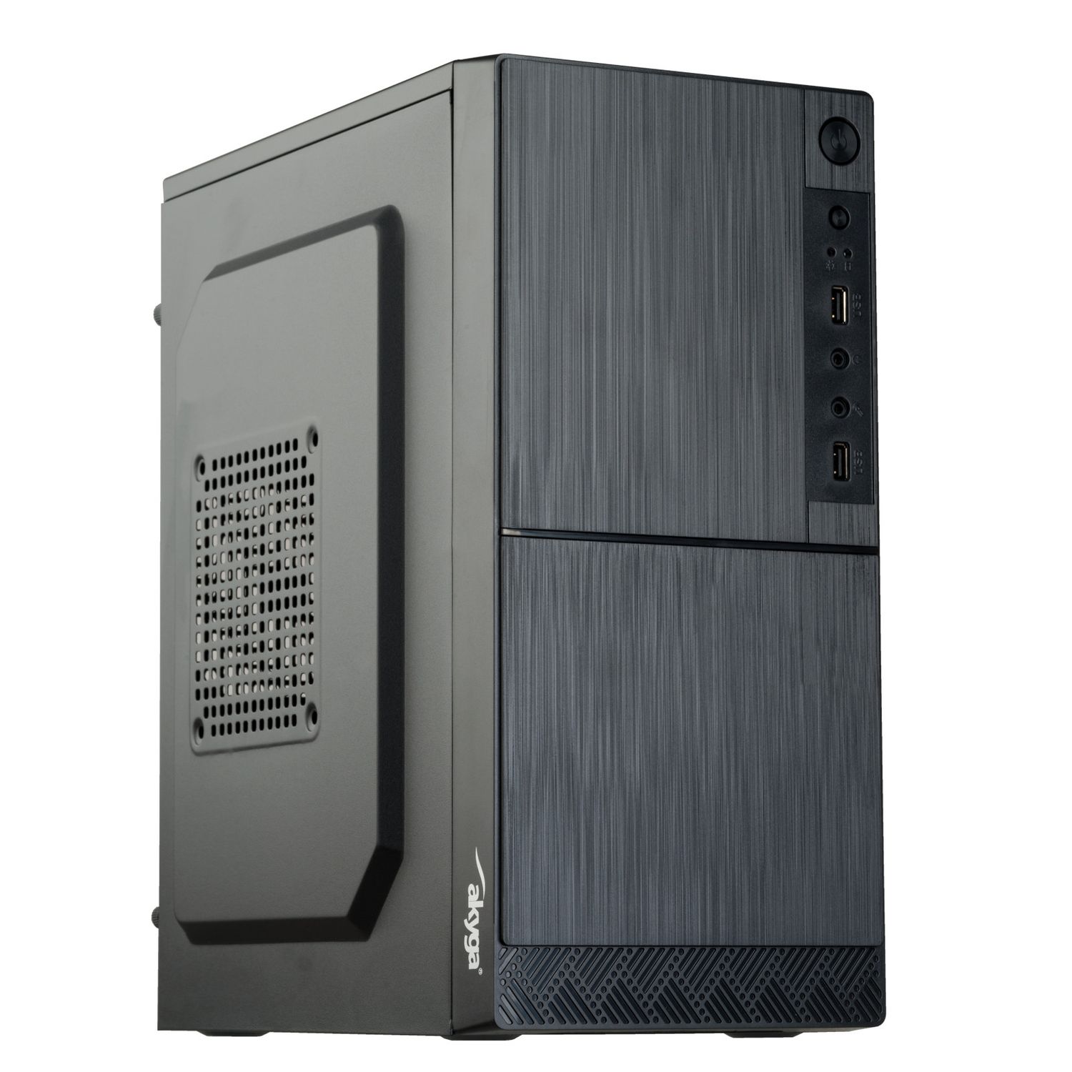 Case Micro ATX Akyga AK35BK 2x USB 2.0 black w/o PSU