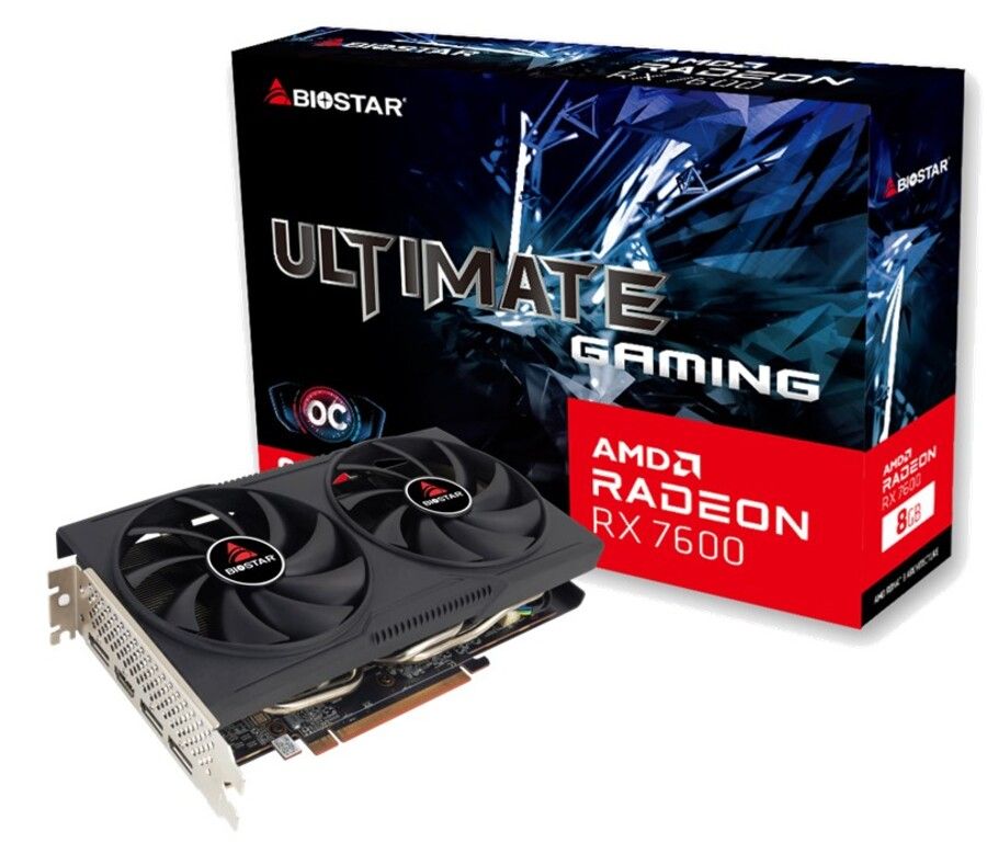 Biostar Radeon RX 7600 OC 8G, 8GB GDDR6