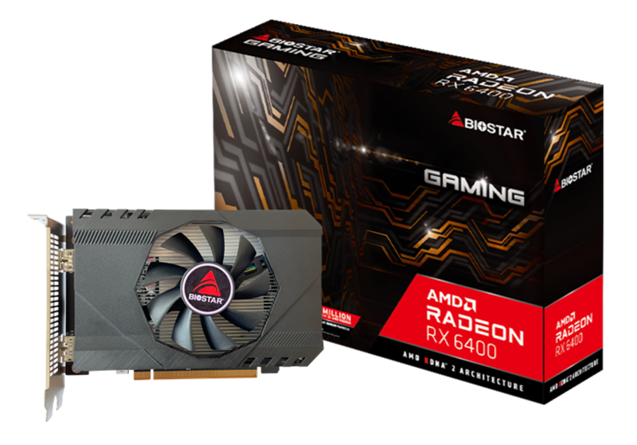 Biostar Radeon RX 6400 4G, 4GB GDDR6
