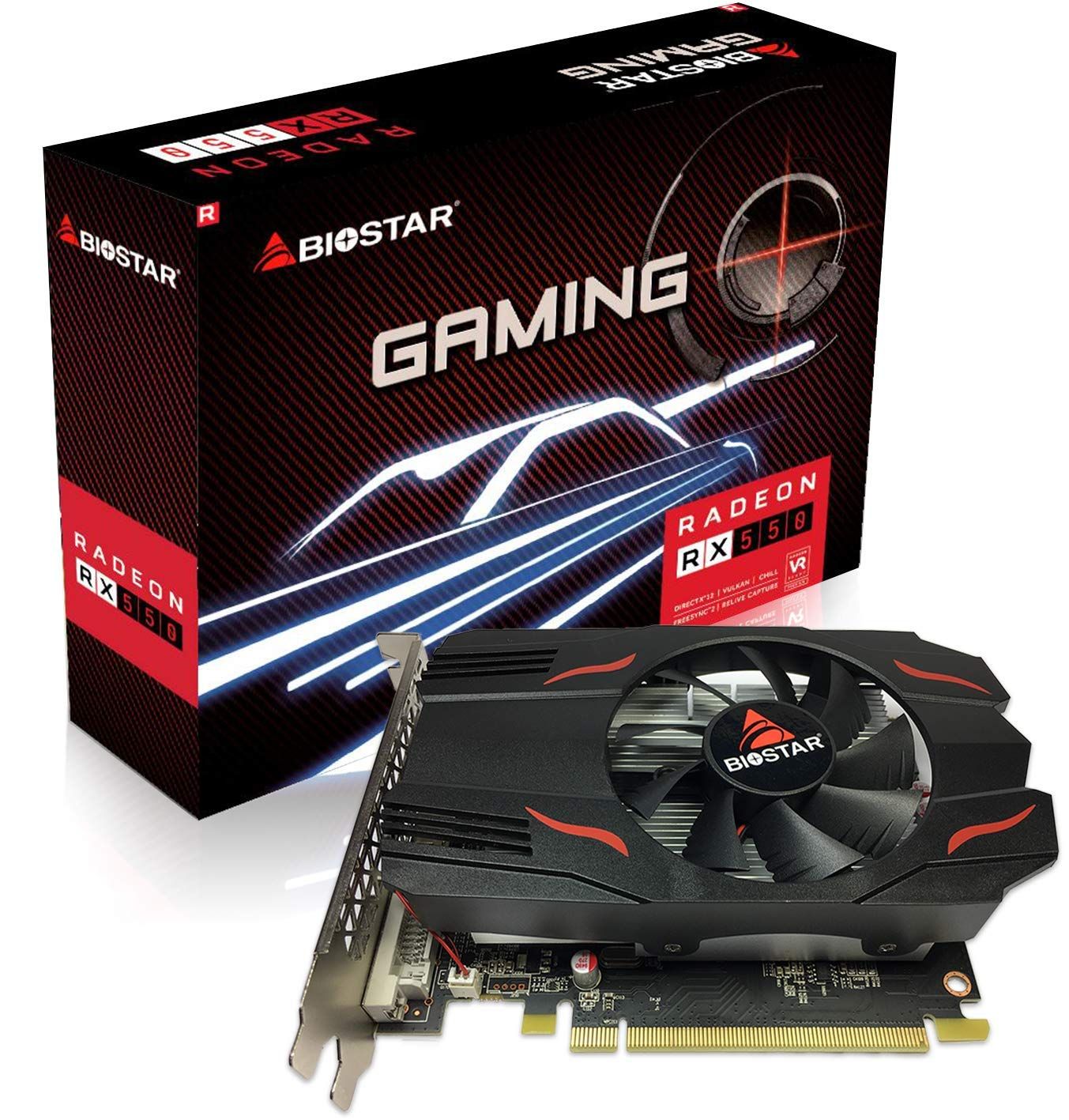 Biostar Radeon RX 550 gaming 4G, 4GB GDDR5