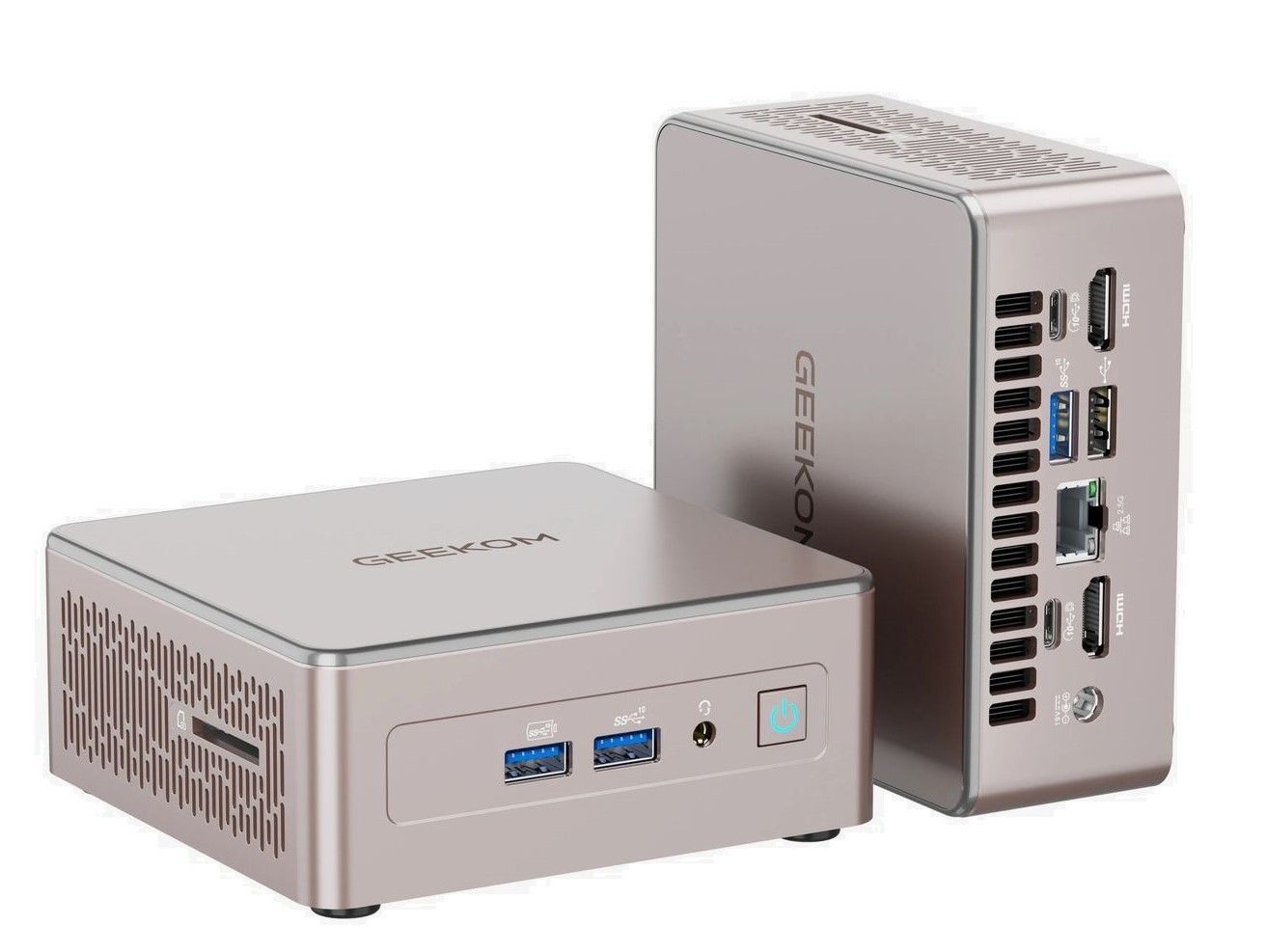 GEEKOM A5 Mini PC AMD, R5-7430U 16GB DDR4 RAM + 512GB NVMe, Win11 Pro