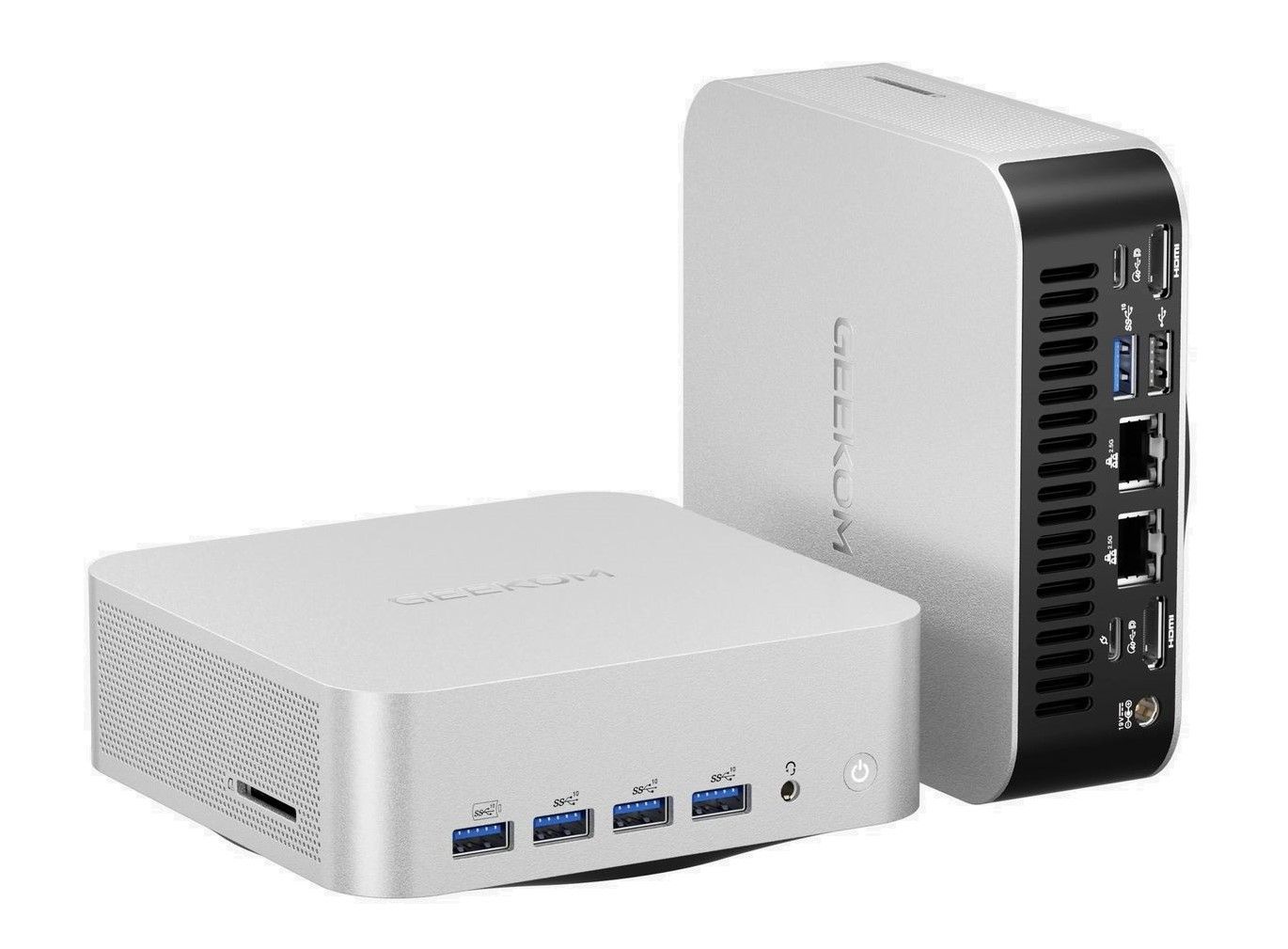 GEEKOM A8 MAX AMD Mini PC, R9-8945HS 32GB DDR5 RAM + 2TB NVMe, Win11 Pro