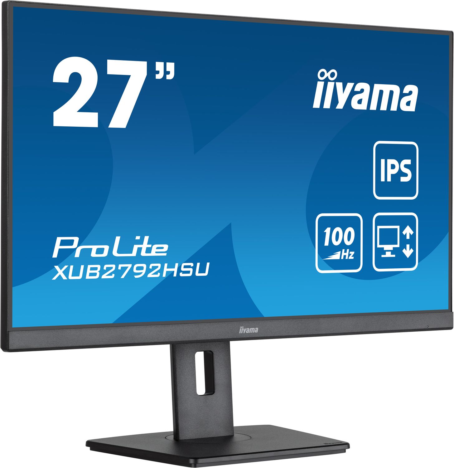 IIYAMA Monitor LED XUB2792HSU-B6 27&quot; IPS Slim-line 1920 x 1080 @100Hz 250 cd/m² 1300:1 0.4ms HDMI DP 4x USB 3.2 HDCP height, swivel, tilt, pivot (rotation both sides) 3y