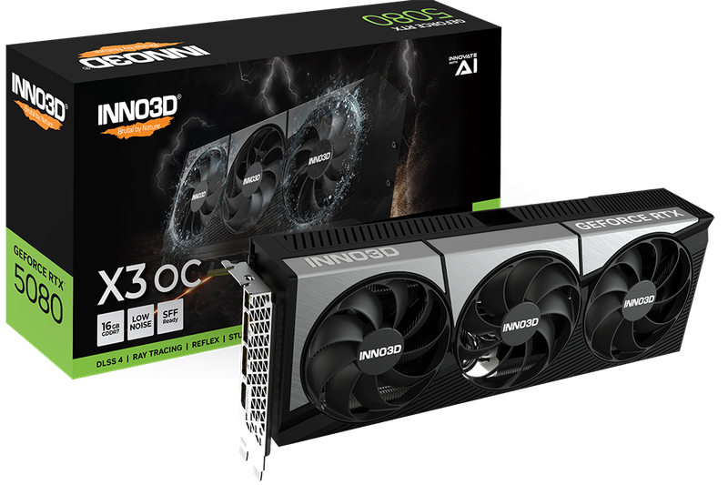INNO3D GeForce RTX 5080 X3 OC, 16GB GDDR7