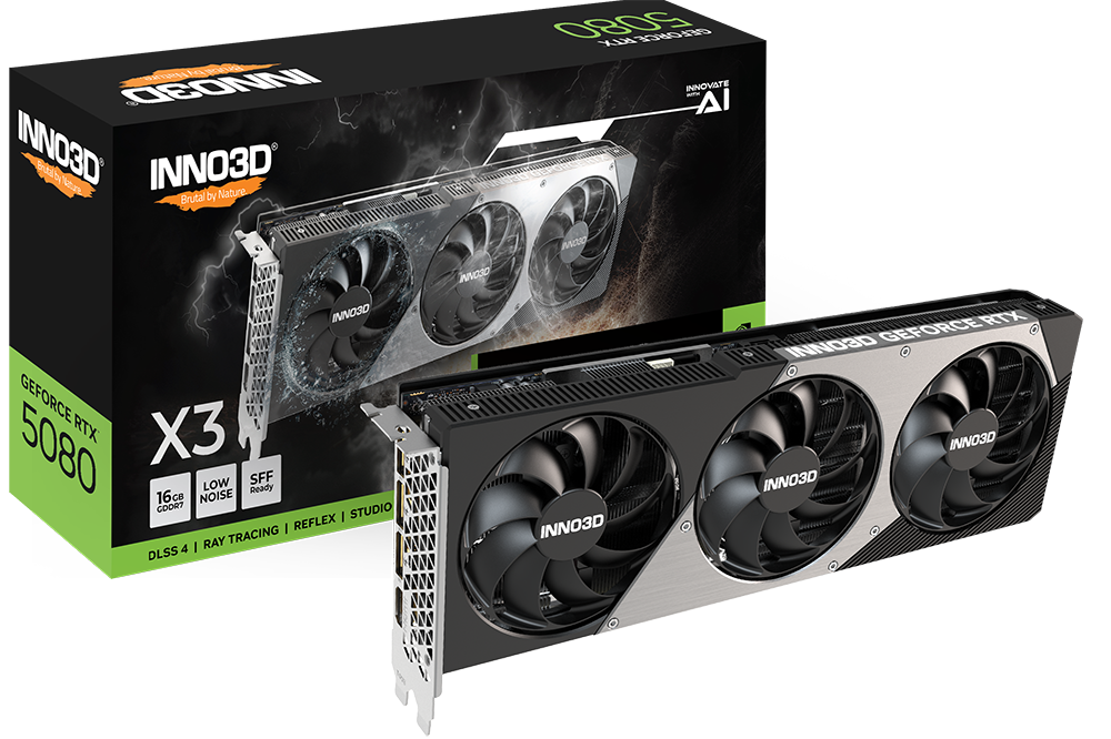 INNO3D GeForce RTX 5080 X3, 16GB GDDR7