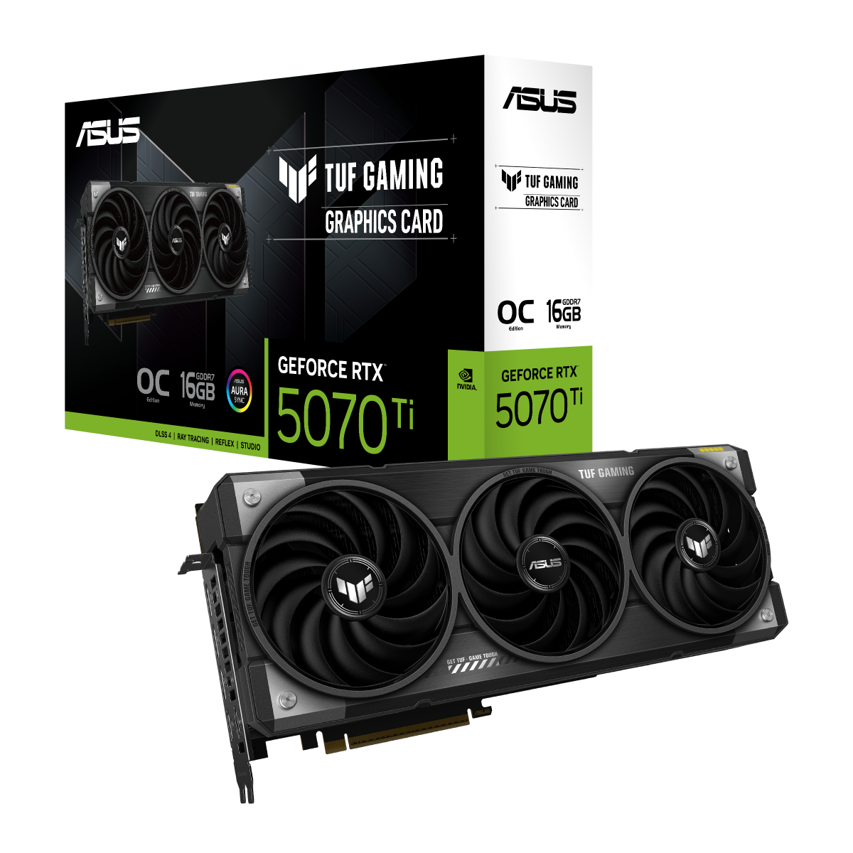 ASUS TUF GeForce RTX 5070 Ti O16C, 16GB OC GDDR7