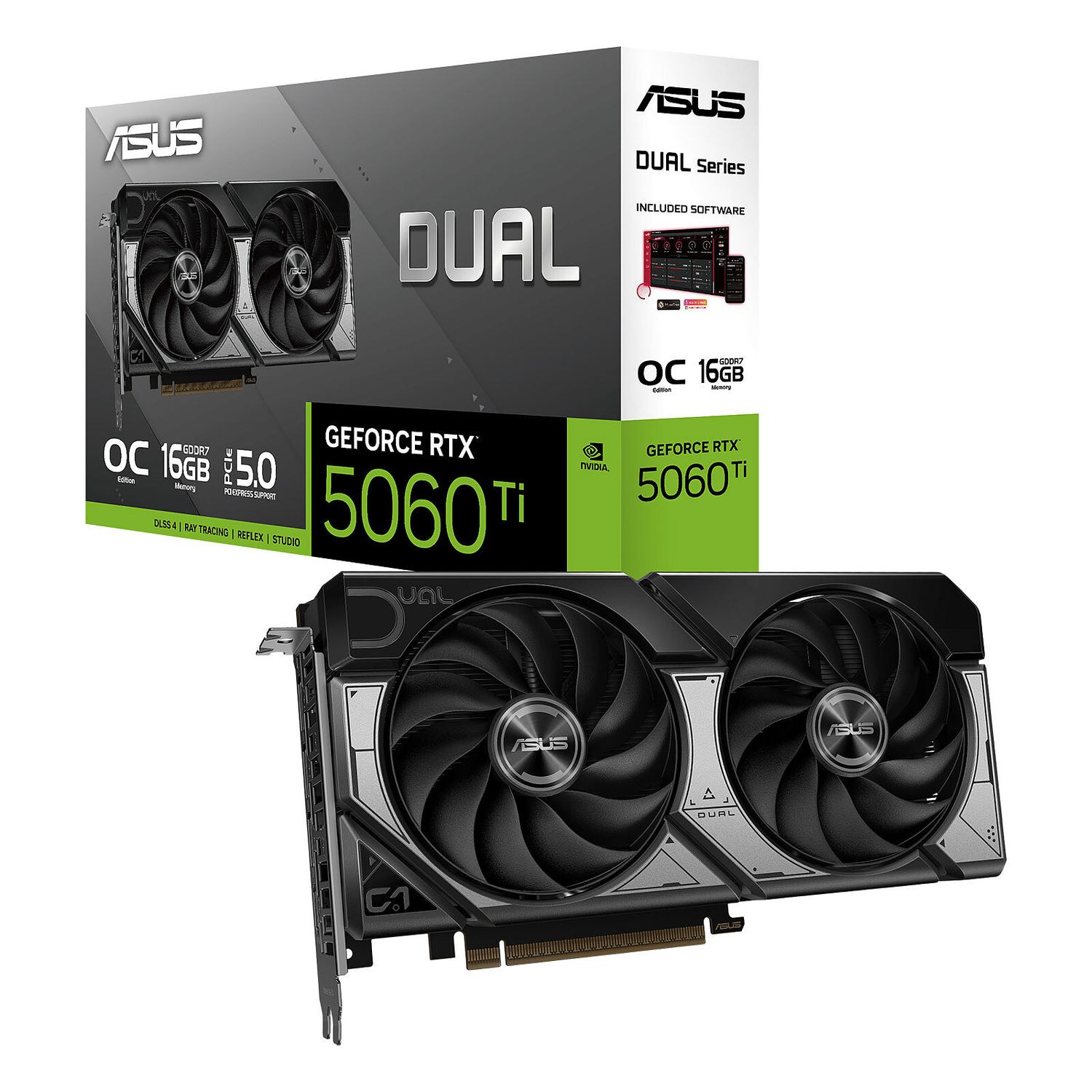 ASUS GeForce RTX 5060 Ti Dual OC O16G, 16GB GDDR7