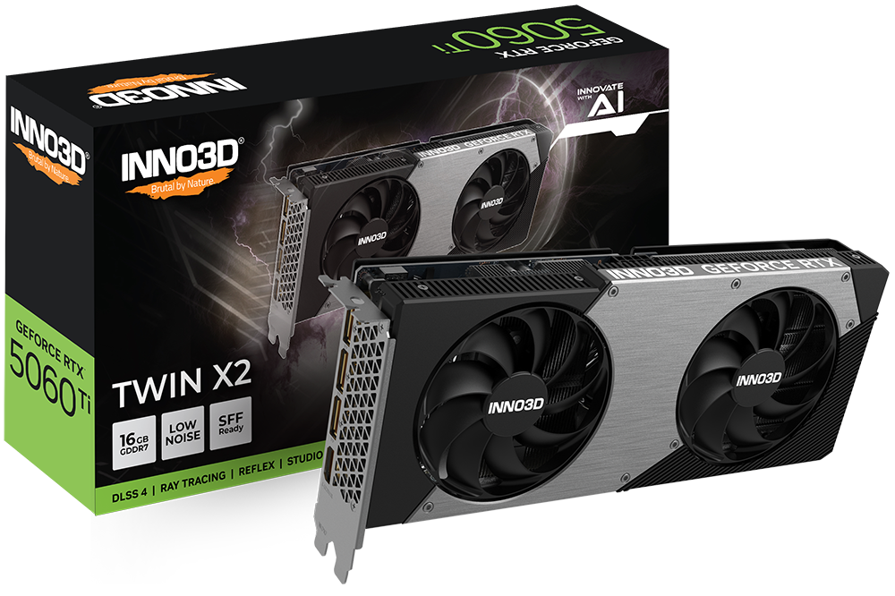INNO3D GeForce RTX 5060 Ti X2, 16GB GDDR7