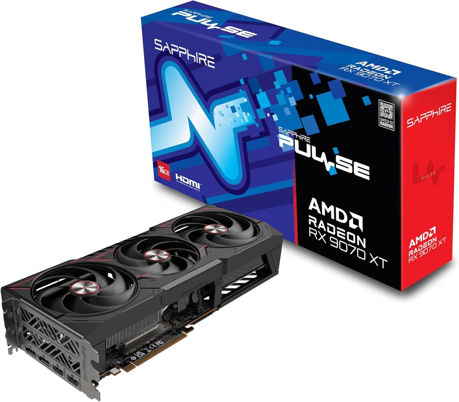 Sapphire Pulse RX 9070 XT Gaming, 16GB GDDR6