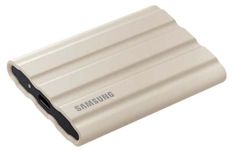 Samsung T7 Shield Beige SSD 2TB Type-C USB 3.2 Gen2 NVMe IP65, External