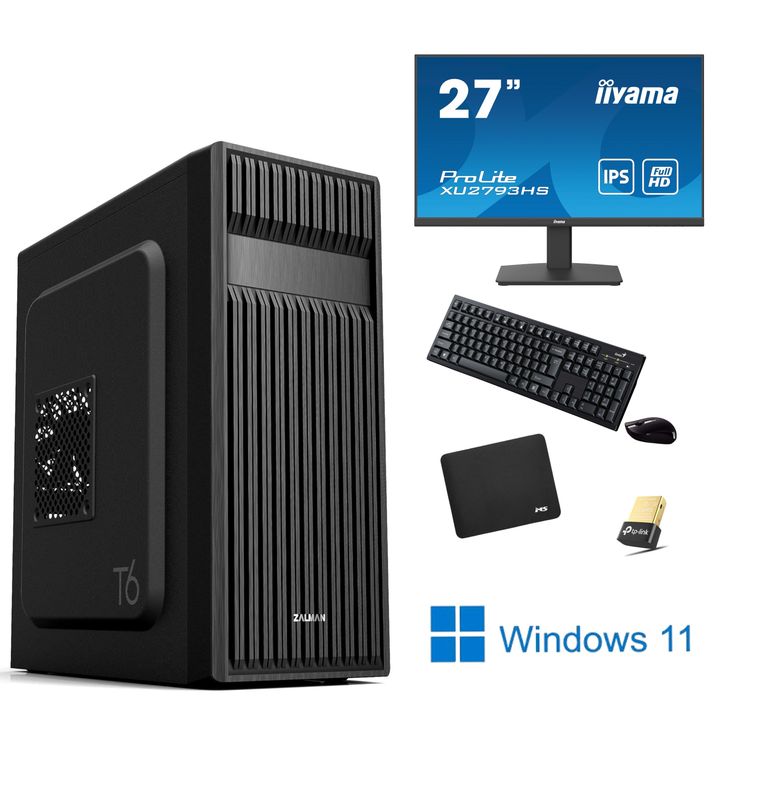 RAČUNALO IBYTE OFFICE KOMPLET IB14, INTEL I5 14400, 16GB DDR4, 1000GB NVMe, INTEL UHD GRAPHICS 730, MONITOR 27&quot; IPS, PERIFERIJA, WINDOWS 11 PRO, WIFI, AV