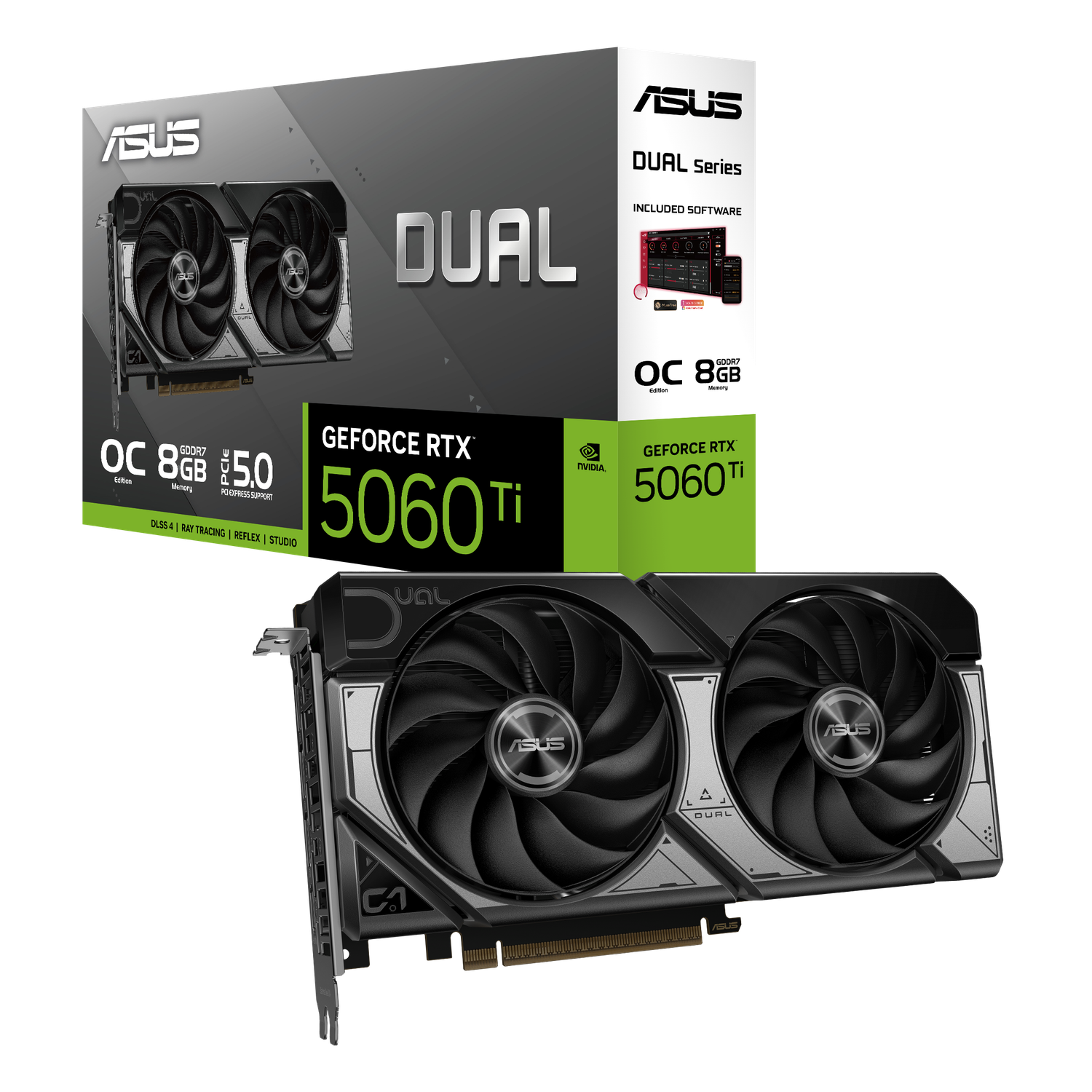 ASUS GeForce RTX 5060 Ti Dual OC O8G, 8GB GDDR7