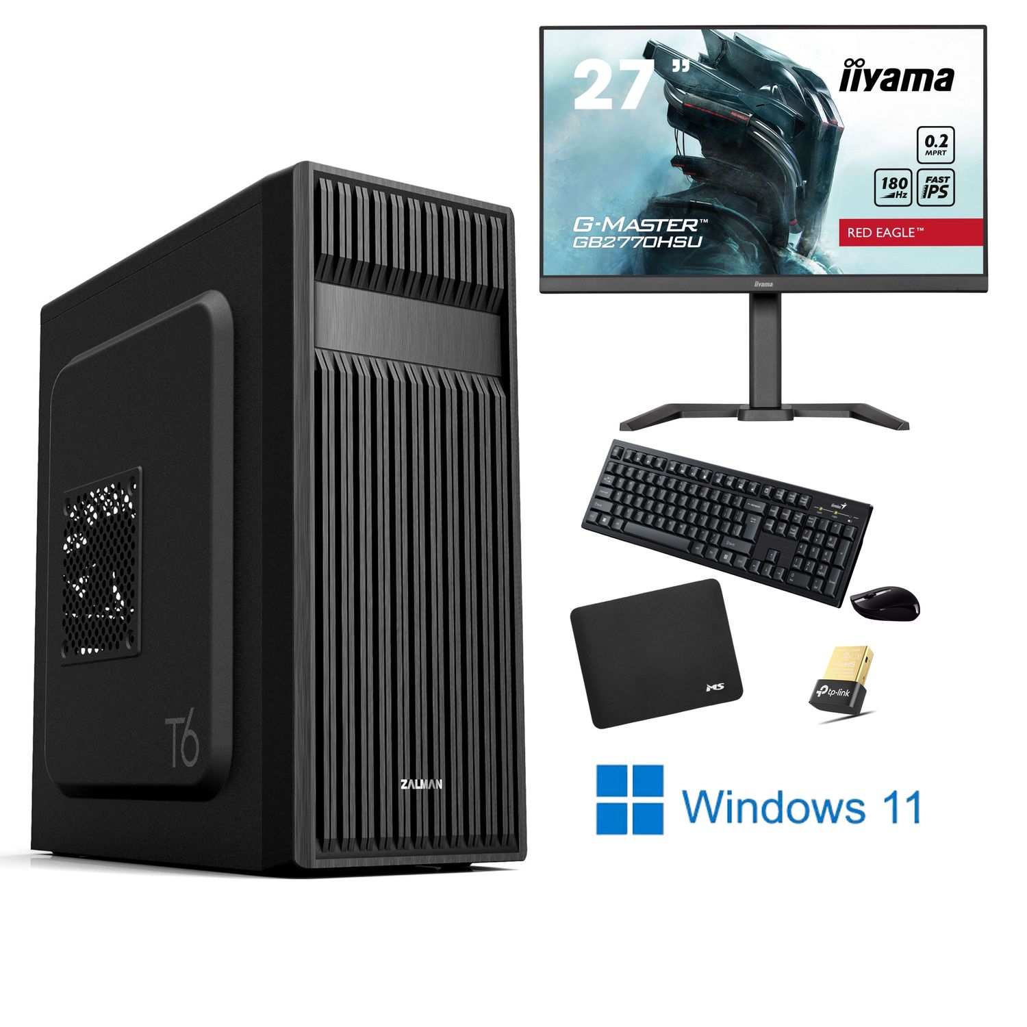 RAČUNALO IBYTE OFFICE KOMPLET IB15, INTEL I7 14700, 16GB DDR4, 1000GB NVMe, INTEL UHD GRAPHICS 770, MONITOR 27&quot; IPS, PERIFERIJA, WINDOWS 11 PRO, WIFI, AV
