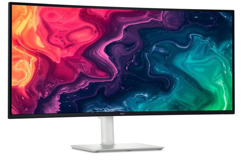 Monitor Dell 34 Plus S3425DW Curved, 3440x1440, WQHD, 120Hz, VA Antiglare, 21:9, 3000:1, 300 cd/m2, 5ms/3ms/1ms, AMD FreeSync Premium, 178/178, 2xHDMI, 2xUSB-C, 2xUSB-A, 2x 5W Speakers, Tilt, Slant